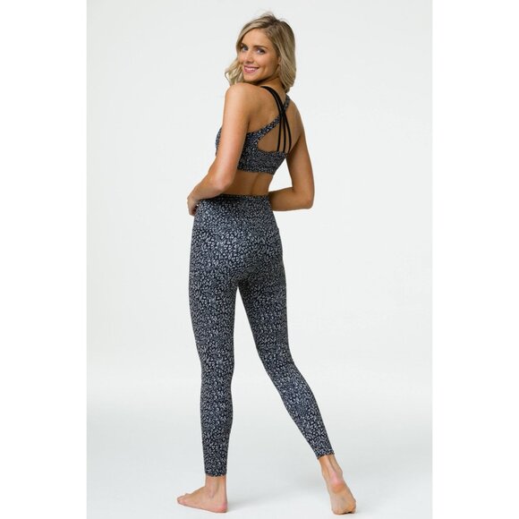 Onzie Honey Leopard Animal Printed Tech High-Rise Leggings Size XS - Picture 3 of 7